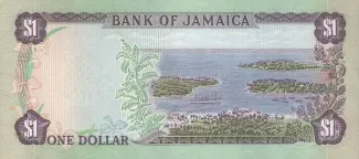 Jamaica 1 Dollars, 1976-1978 reverse