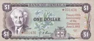 Jamaica 1 Dollars, 1978 obverse