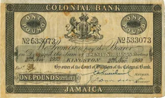 Jamaica 1 Pound, 1903 image