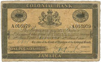 Jamaica 1 Pound, 1912 image