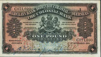 Jamaica 1 Pound, 1935 image