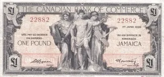 Jamaica 1 Pound, 1938 image