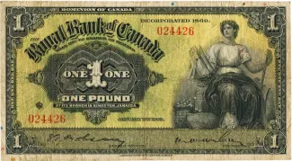 Jamaica 1 Pound, 1938 image