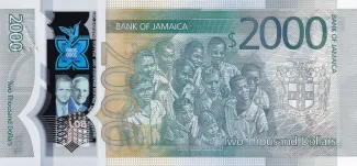 Jamaica 2,000 Dollars, 2022 reverse