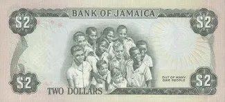 Jamaica 2 Dollars, 1976-1978 reverse