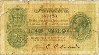 Jamaica 2 Shillings, 1918 image