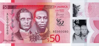 Jamaica 50 Dollars, 2022 obverse