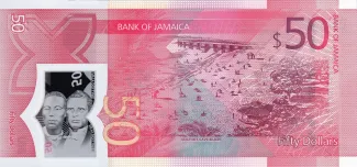 Jamaica 50 Dollars, 2022 reverse