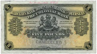 Jamaica 5 Pounds, 1926 image
