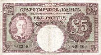Jamaica 5 Pounds, 1942 image
