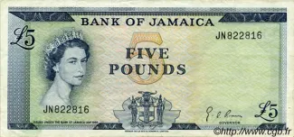 Jamaica 5 Pounds, 1967 image