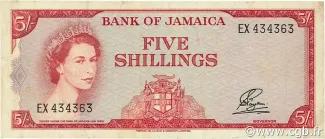 Jamaica 5 Shillings, 1964 image