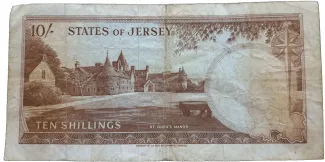 Jersey 10 Shillings, 1963 reverse