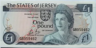 Jersey 1 Pound - Elizabeth II, 1976-1988 obverse