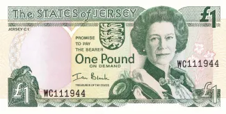 Jersey 1 Pound - Elizabeth II, 1993-2000 obverse