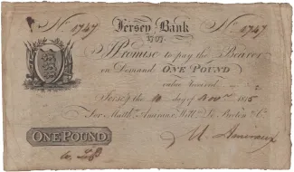 Jersey 1 Pound, 1815 obverse
