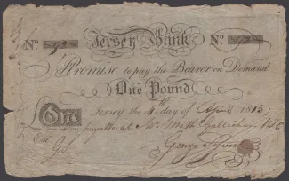 Jersey 1 Pound, 1815 obverse