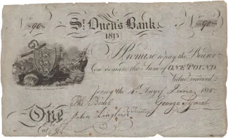 Jersey 1 Pound, 1815 obverse