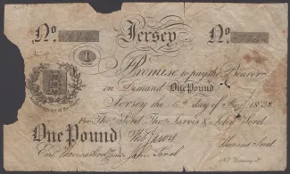 Jersey 1 Pound, 1832 obverse