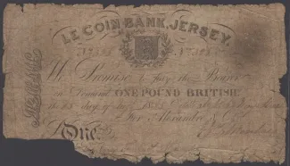 Jersey 1 Pound, 1835 obverse
