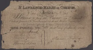Jersey 1 Pound, 1835 obverse