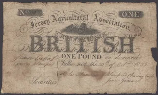 Jersey 1 Pound, 1835 obverse