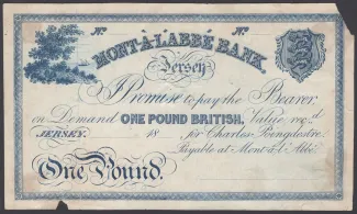 Jersey 1 Pound, 1858-1873 obverse