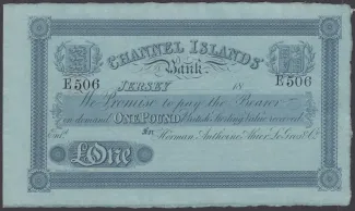 Jersey 1 Pound, 1858-1898 obverse