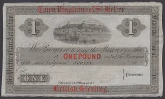 Jersey 1 Pound, 1860 obverse