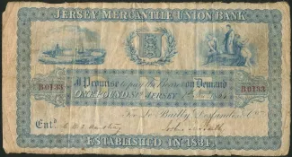 Jersey 1 Pound, 1864 obverse