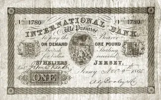 Jersey 1 Pound, 1865 obverse