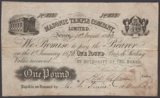 Jersey 1 Pound, 1876 obverse