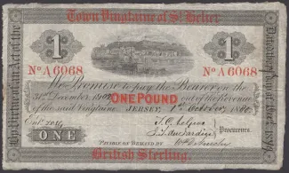 Jersey 1 Pound, 1880 obverse