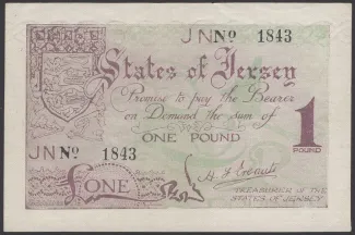 Jersey 1 Pound, 1942 P-6 obverse