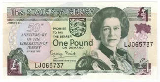 Jersey 1 Pound, 1995 P-25 obverse