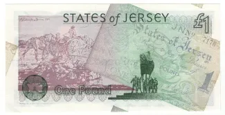 Jersey 1 Pound, 1995 P-25 reverse