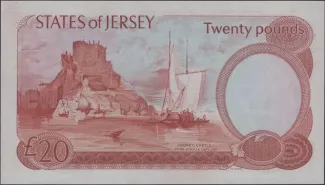 Jersey 20 Pounds - Elizabeth I, 1976-1988 reverse