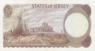 Jersey 5 Pounds, 1976-1988 reverse