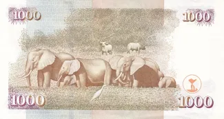 Kenya 1.000 Shillings, 2003-2010 reverse