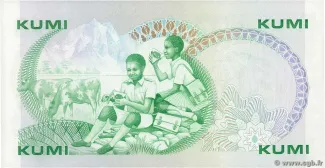Kenya 10 Shillings, 1981-1988 reverse