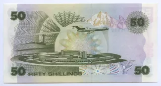 Kenya 50 Shillings, 1980-1988 reverse