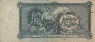 Latvia 10 Latu, 1933-1934 reverse