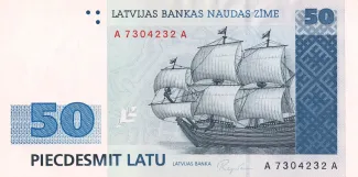 Latvia 50 Latu, 1992 image