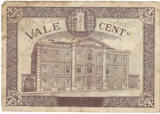 Leiria, District of 1 Centavo, 1921 reverse