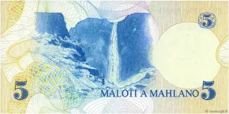 Lesotho 5 Maloti, 1981 reverse