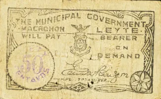Leyte 50 Centavos, 1941-1945 obverse