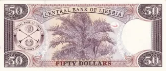 Liberia 50 Dollars, 2003-2011 reverse