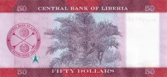 Liberia 50 Dollars, 2022 reverse