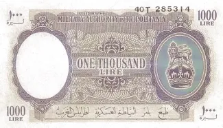Libya 1.000 Lire, 1943 image