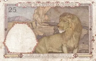 Libya 25 Francs, 1943 reverse